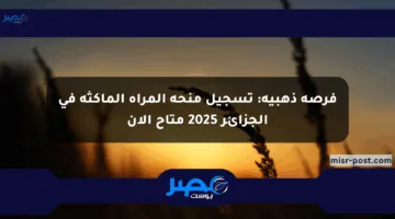 فرصة ذهبية: تسجيل منحة المرأة الماكثة في الجزائر 2025 متاح الآن